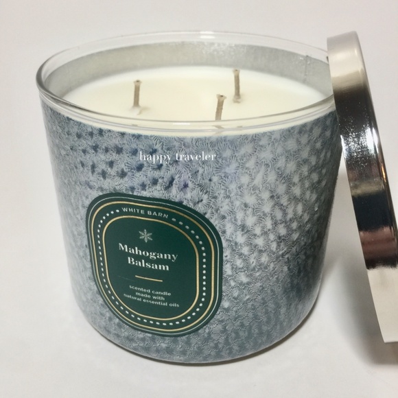 MAHOGANY BALSAM 3 Wick Candle - Picture 2 of 3